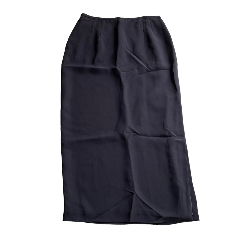 Talbots Petites Pencil Skirt Navy Blue Size 8 NWT Side Slit Office